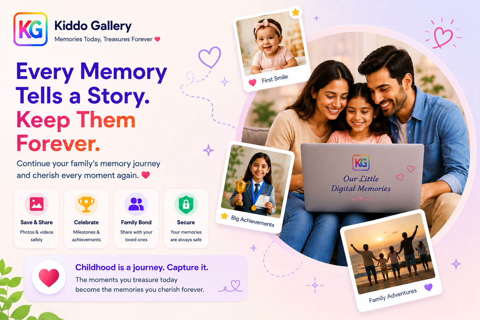 Kinories Kids with Parents Cute Moments and Memories